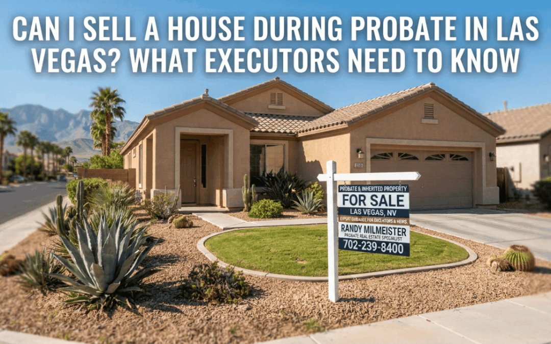Can I Sell a House During Probate in Las Vegas? What Executors Need to Know